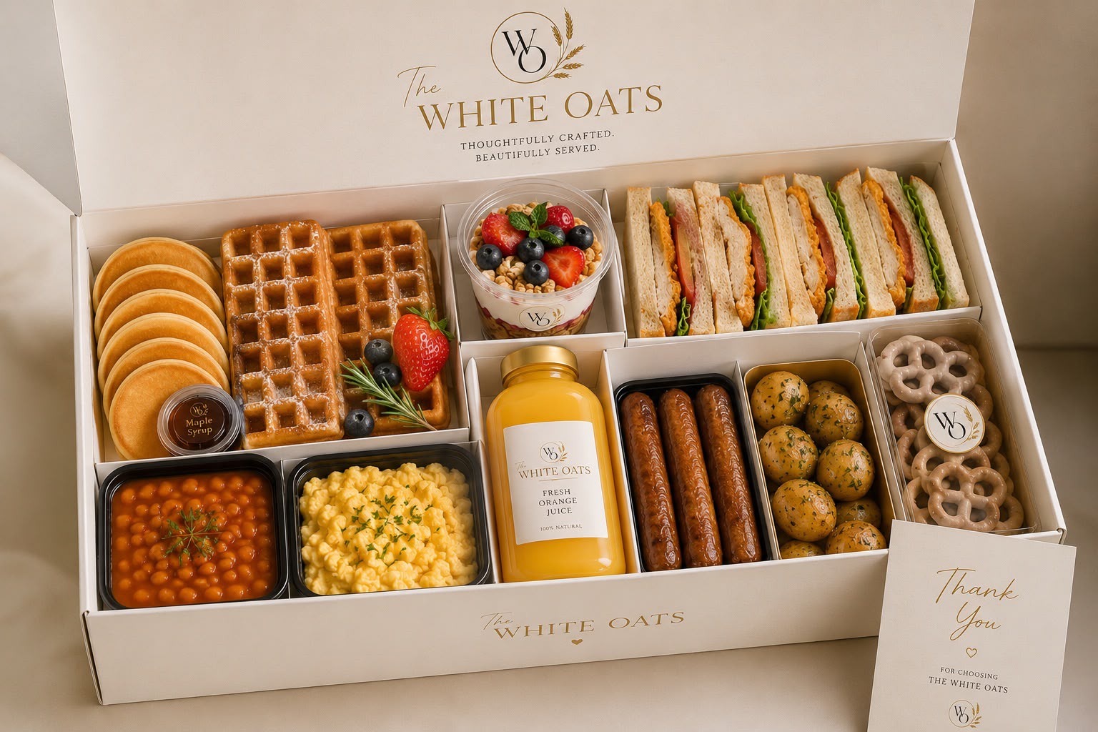 Sunrise breakfast box serving four